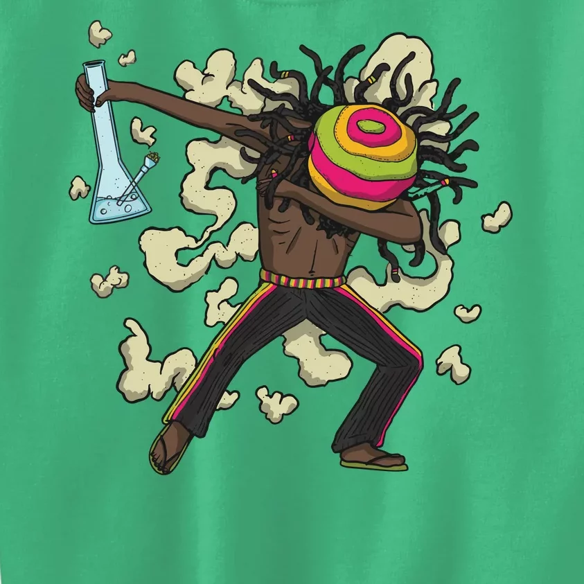 Rasta Man Dabbing Kids Sweatshirt