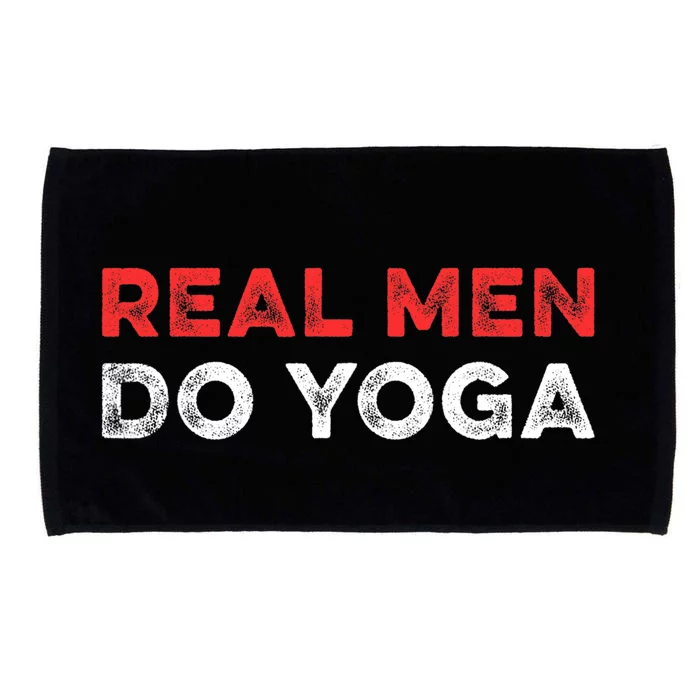 Real Men Do Yoga Spiritual Meditation Instructor Buddhist Microfiber Hand Towel