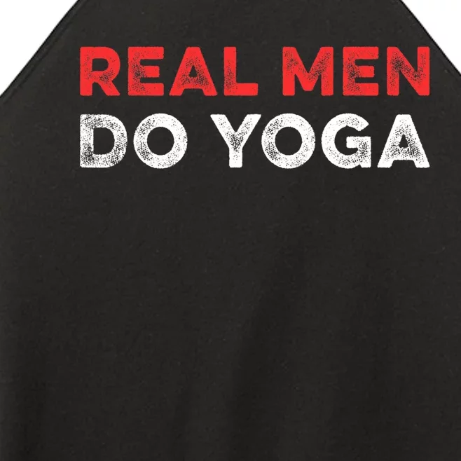 Real Men Do Yoga Spiritual Meditation Instructor Buddhist Women’s Perfect Tri Rocker Tank