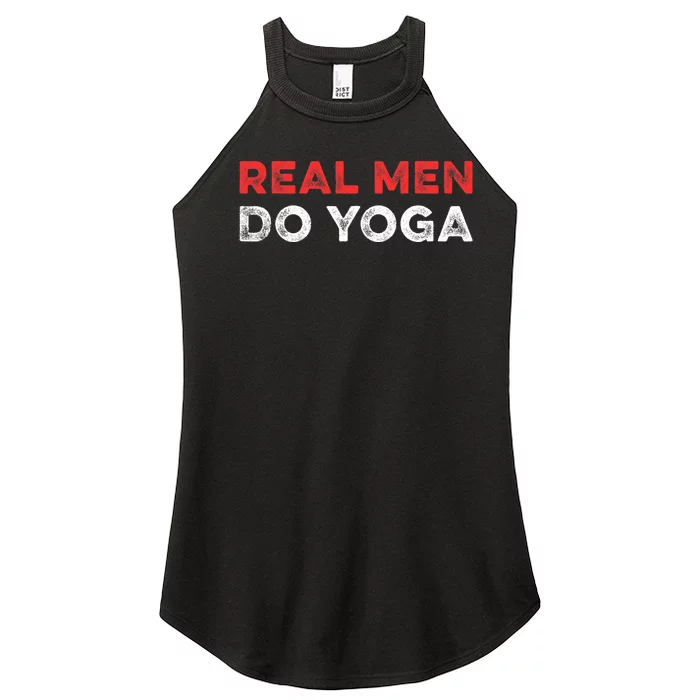 Real Men Do Yoga Spiritual Meditation Instructor Buddhist Women’s Perfect Tri Rocker Tank