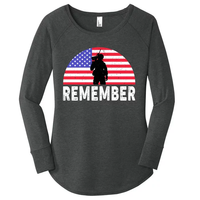 Remember Memorial Day T Women's Perfect Tri Tunic Long Sleeve Shirt