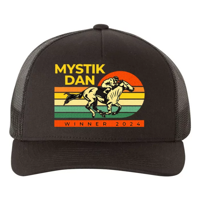 Racing Mystik Dan Winner 2024 Betting Yupoong Adult 5-Panel Trucker Hat