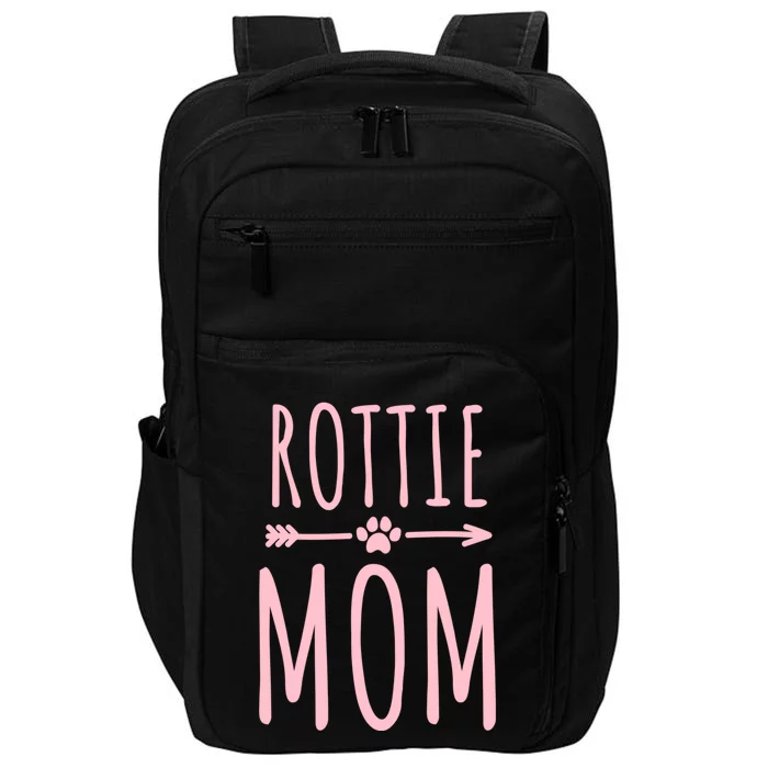 Rottweiler Mom Dog Owner Gift Rottie Mom Gift Impact Tech Backpack