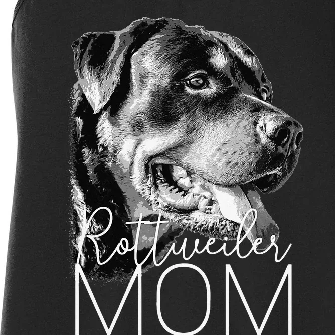 Rottweiler Mom Dog Women's Racerback Tank