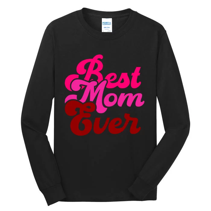 Retro Mothers Day T , Best Tall Long Sleeve T-Shirt