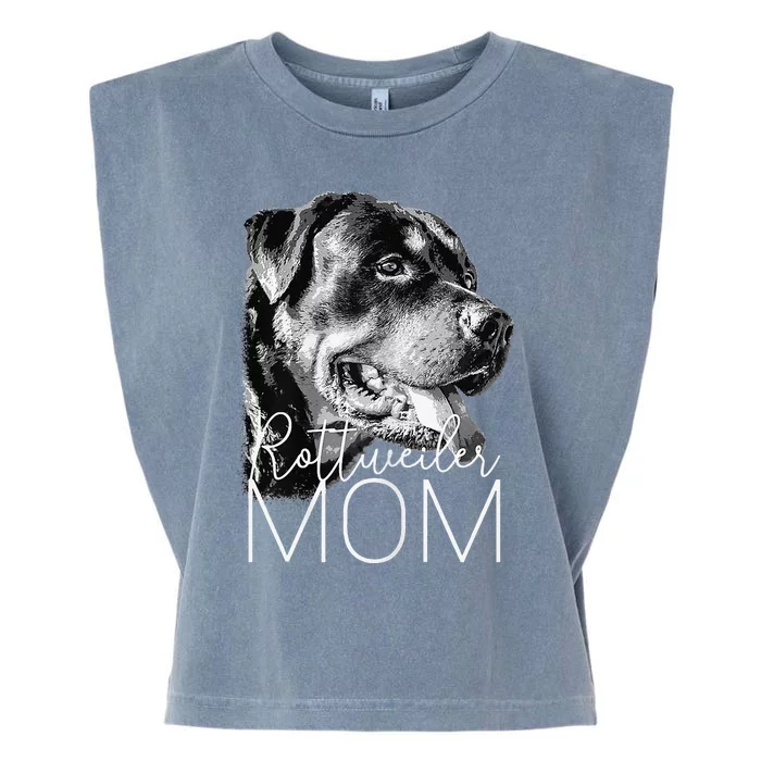 Rottweiler Mom Dog Mothers Day Gift Garment-Dyed Women's Muscle Tee