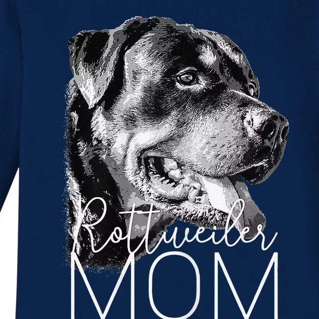 Rottweiler Mom Dog Mothers Day Gift Baby Long Sleeve Bodysuit