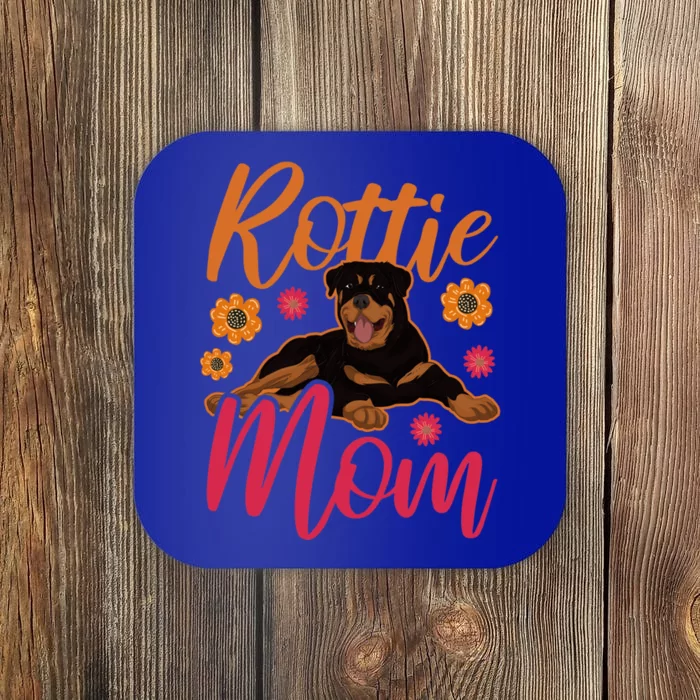 Rottie Mom Dog Owner Pet Mom Animal Lover Rottweiler Gift Coaster