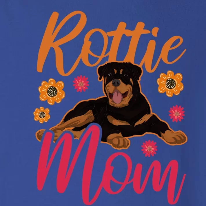 Rottie Mom Dog Owner Pet Mom Animal Lover Rottweiler Gift Toddler Long Sleeve Shirt