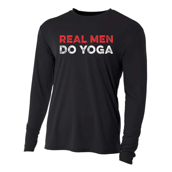 Real Men Do Yoga Spiritual Meditation Instructor Buddhist Cooling Performance Long Sleeve Crew