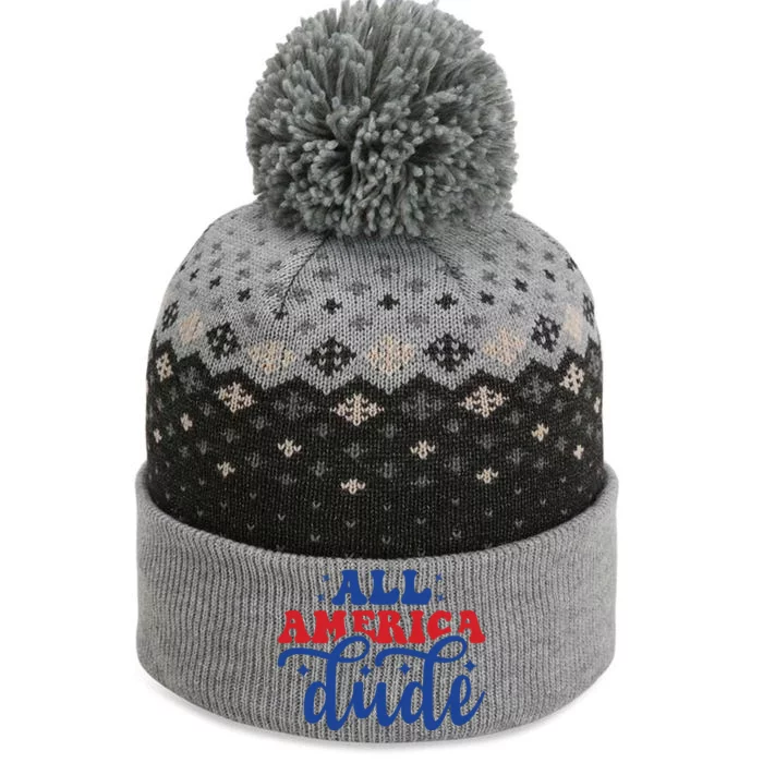 All American Dude The Baniff Cuffed Pom Beanie