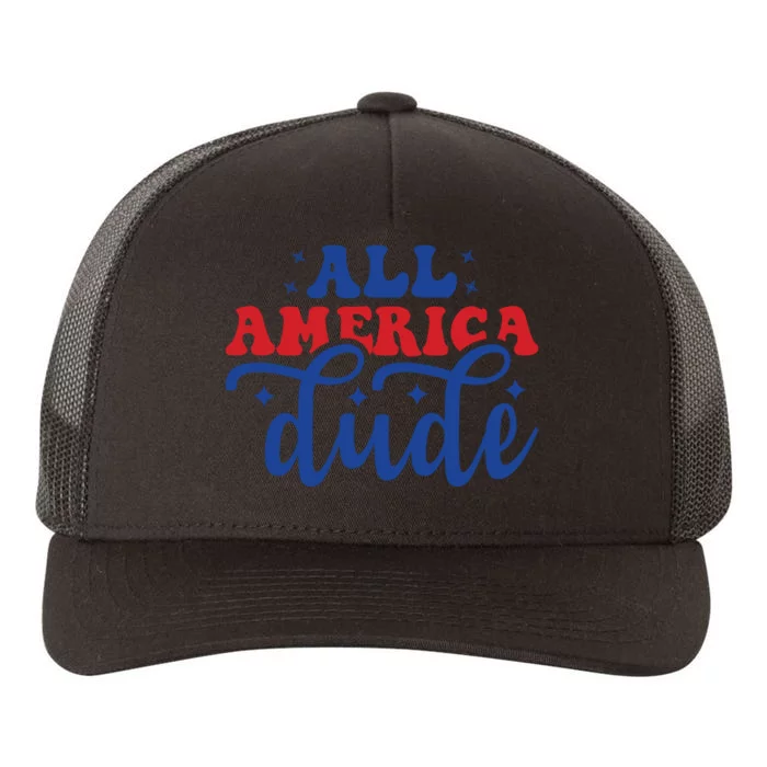 All American Dude Yupoong Adult 5-Panel Trucker Hat