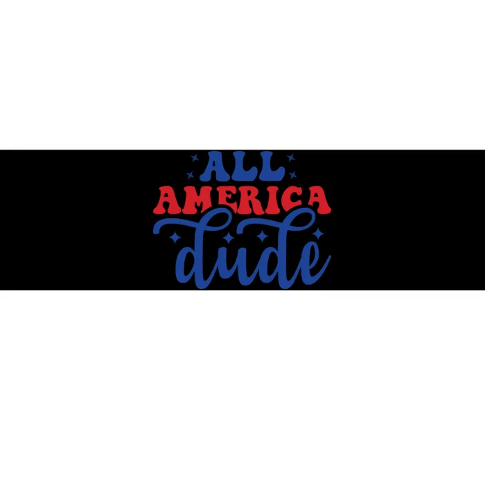 All American Dude Bumper Sticker