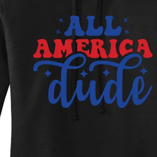 All American Dude Women's Pullover Hoodie