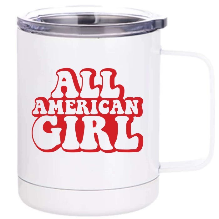 All American Front & Back 12oz Stainless Steel Tumbler Cup