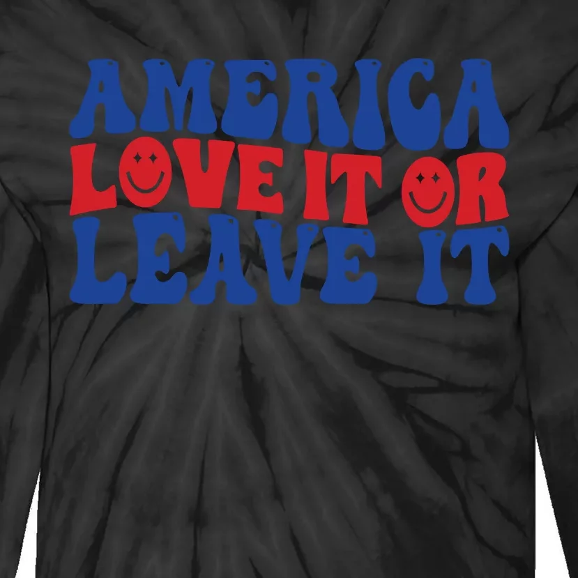 Retro Memorial Day , Ameri Tie-Dye Long Sleeve Shirt