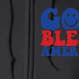 Retro Memorial Day America Full Zip Hoodie