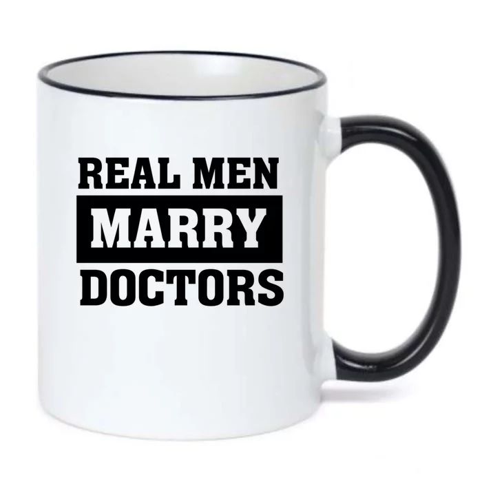 Real Marry Doctors Proud Husband Of Wife Spouse Funny Gift Black Color Changing Mug