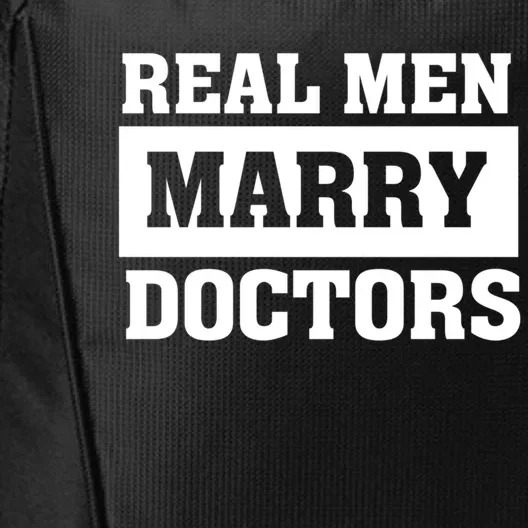 Real Marry Doctors Proud Husband Of Wife Spouse Funny Gift City Backpack