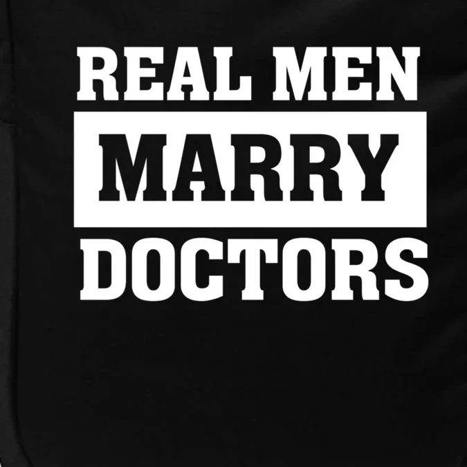 Real Marry Doctors Proud Husband Of Wife Spouse Funny Gift Impact Tech Backpack