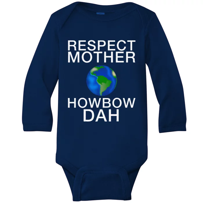 Respect Mother Earth Howbow Dah Earth Day March Baby Long Sleeve Bodysuit