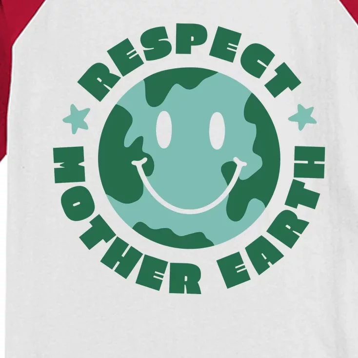 Respect Mother Earth Planet Kids Colorblock Raglan Jersey