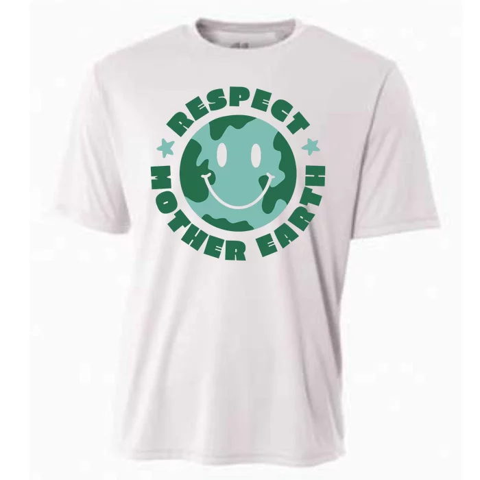 Respect Mother Earth Planet Cooling Performance Crew T-Shirt