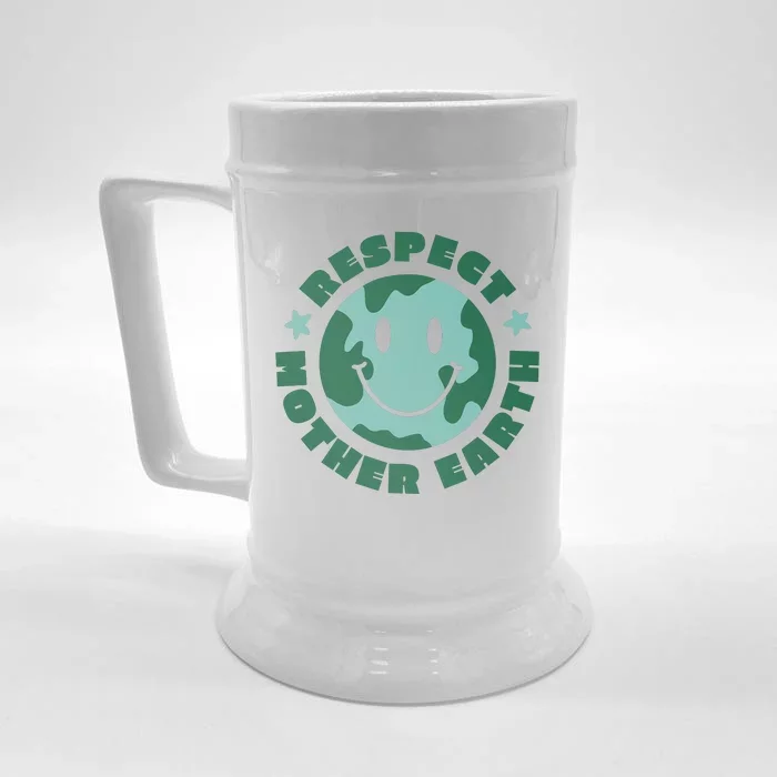 Respect Mother Earth Planet Front & Back Beer Stein