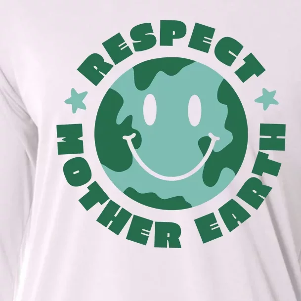 Respect Mother Earth Planet Cooling Performance Long Sleeve Crew