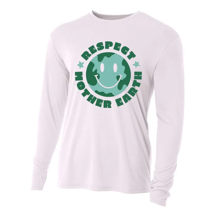 Respect Mother Earth Planet Cooling Performance Long Sleeve Crew