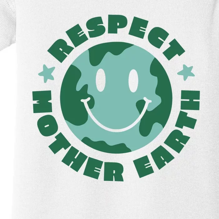 Respect Mother Earth Planet Baby Bodysuit