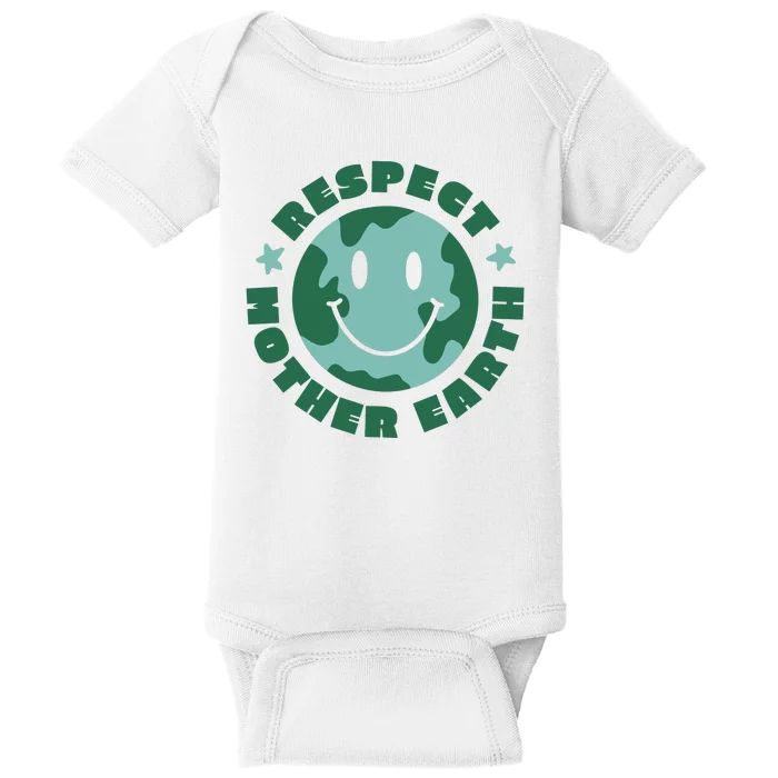 Respect Mother Earth Planet Baby Bodysuit