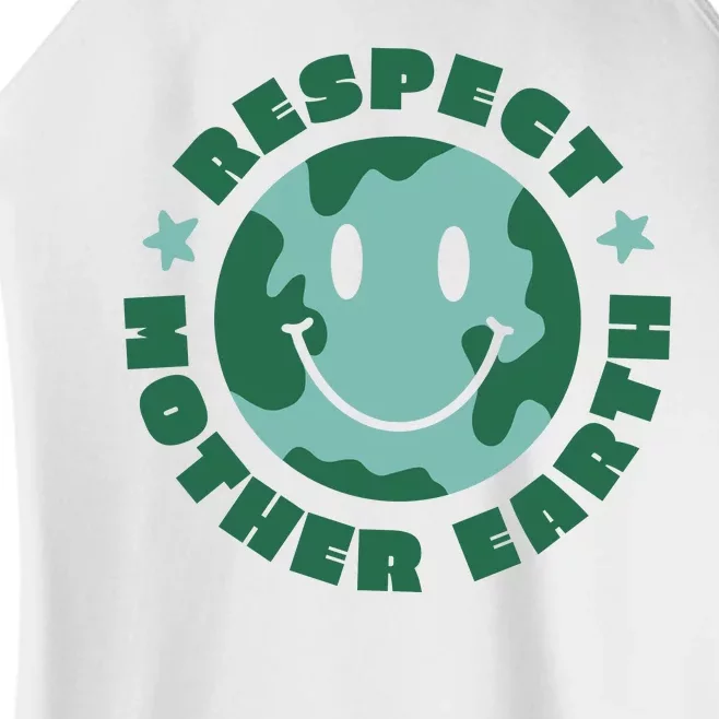 Respect Mother Earth Planet Women’s Perfect Tri Rocker Tank