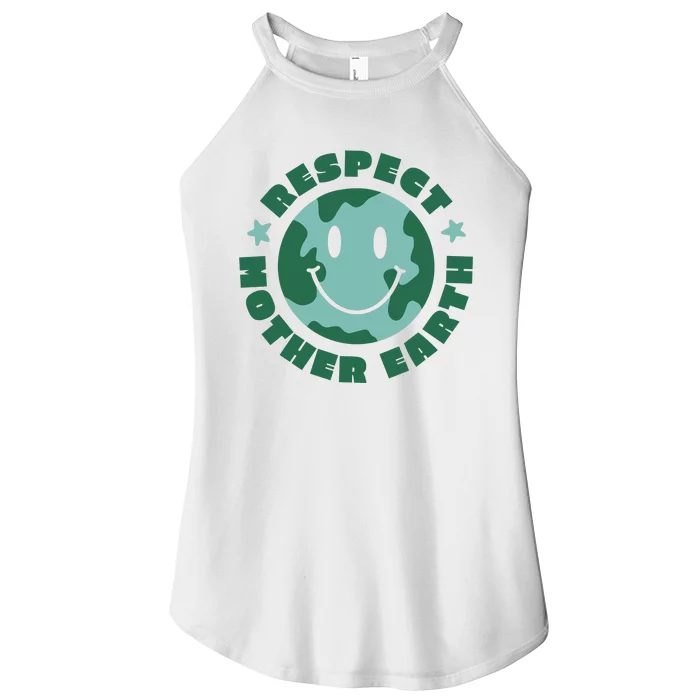 Respect Mother Earth Planet Women’s Perfect Tri Rocker Tank