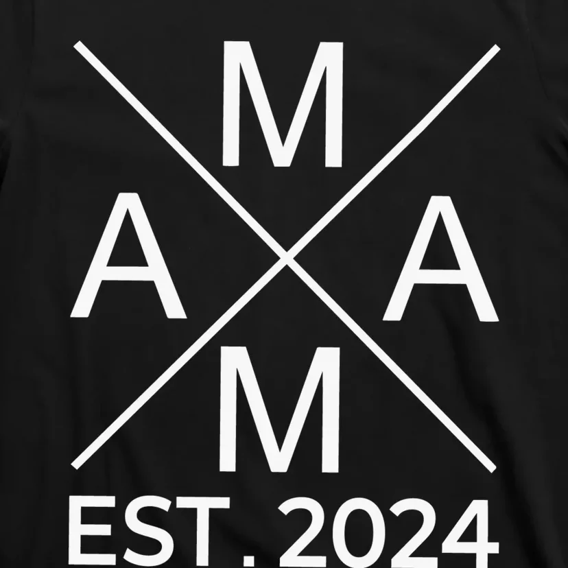 Retro Mama Est 2024 Happy Mothers Day T-Shirt