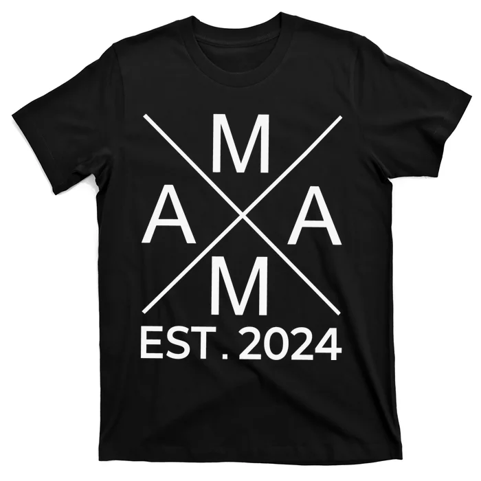 Retro Mama Est 2024 Happy Mothers Day T-Shirt