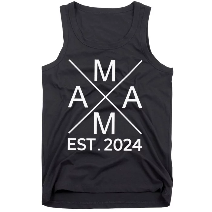 Retro Mama Est 2024 Happy Mothers Day Tank Top