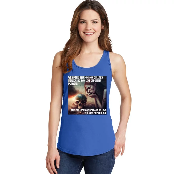 Respect Mother Earth Our Planet To Live Gift Ladies Essential Tank