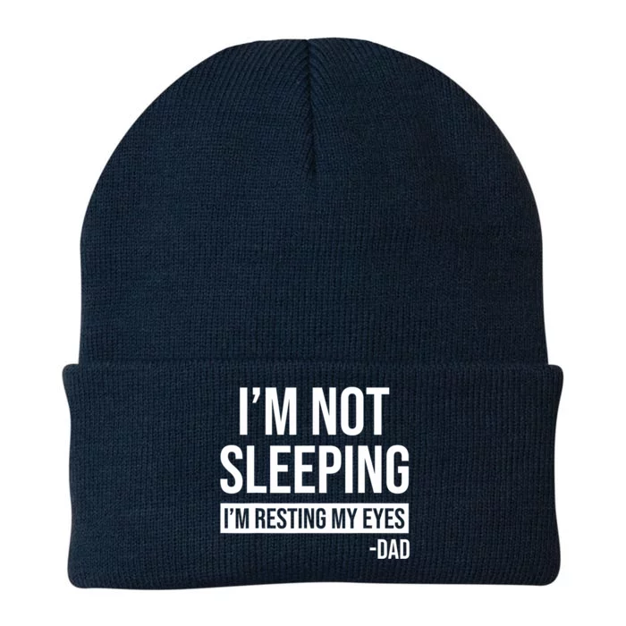 Resting My Eyes I'm Not Sleeping I'm Just Resting My Eyes Gift Knit Cap Winter Beanie