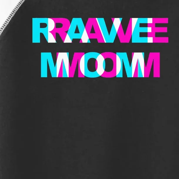 Rave Mom Edm Music Festival Mother Optical Illusion Trippy Toddler Fine Jersey T-Shirt