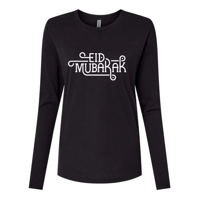 Ramadan Mubarak Eid Mubarak Gift For Womens Cotton Relaxed Long Sleeve T-Shirt