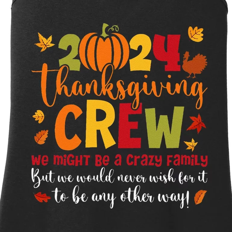 Retro Matching Family 2024 Thanksgiving Crew Pumpkin Autumn Ladies Essential Tank