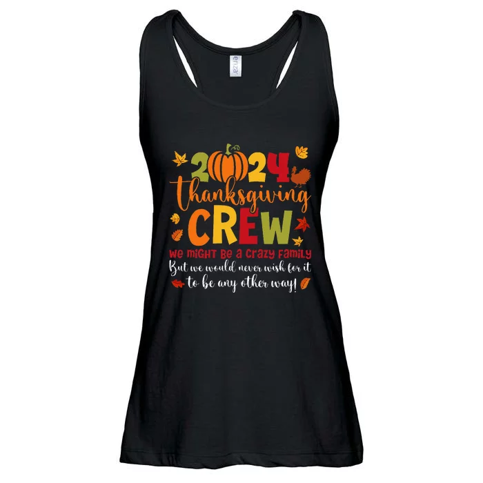 Retro Matching Family 2024 Thanksgiving Crew Pumpkin Autumn Ladies Essential Flowy Tank