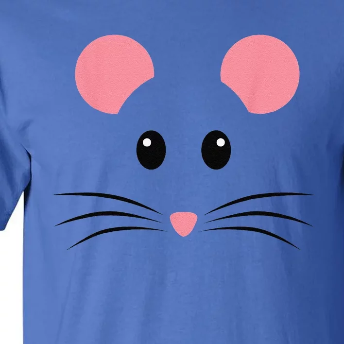 Rat Mouse Face Costume Funny Halloween Tall T-Shirt