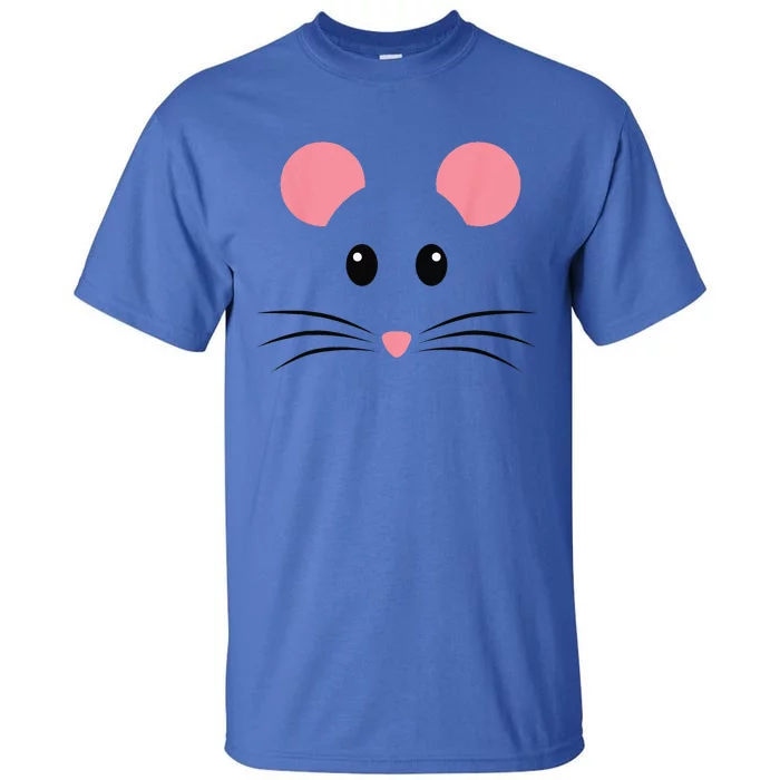 Rat Mouse Face Costume Funny Halloween Tall T-Shirt