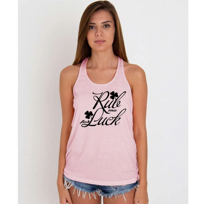 Rub Me For Luck Women's Knotted Racerback Tank