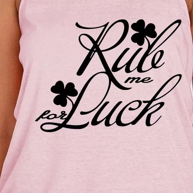 Rub Me For Luck Women's Knotted Racerback Tank