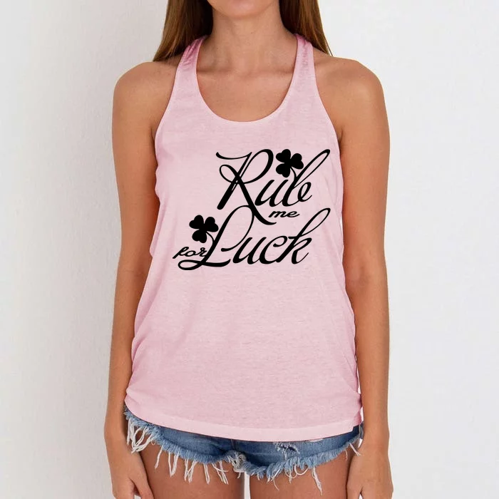 Rub Me For Luck Women's Knotted Racerback Tank