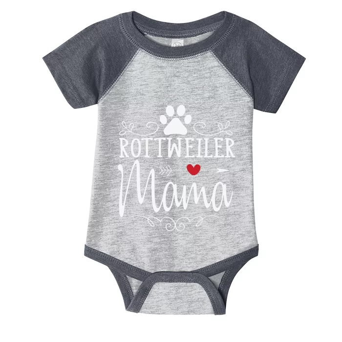 Rottweiler Mama Funny Rottweiler Lover Infant Baby Jersey Bodysuit