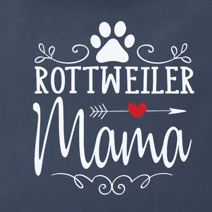 Rottweiler Mama Funny Rottweiler Lover Zip Tote Bag